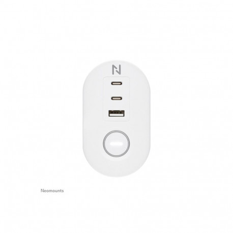 Neomounts | Desk socket with clamp and USB-C and USB-A ports - Quick charge | DS22-840WH6