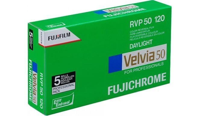 Fujichrome film Velvia RVP 50-120×5