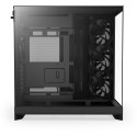 NZXT H9 Flow, tower case black (matte), tempered glass x 2