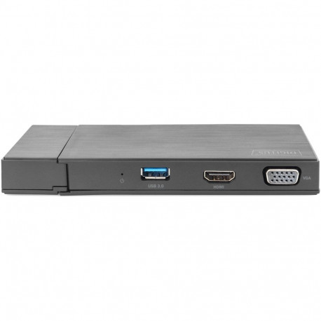 Universaalne dokijaam HDMI USB USB-C VGA RJ-45 kaardilugeja