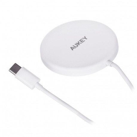 AUEKY Aircore magnetiline LC-A1 juhtmevaba magnetiline laadija QI USB-C 15W valge