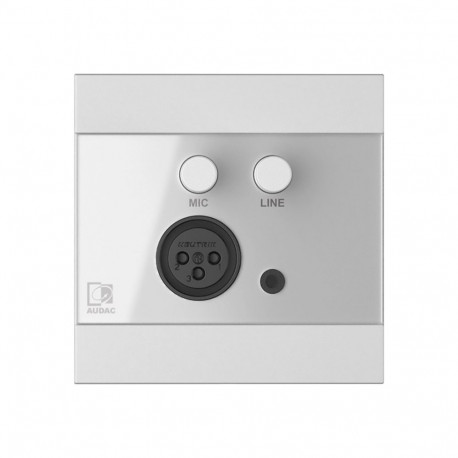 AUDAC seinaplaat/lüliti kate WP205/W, valge