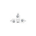 DeLOCK Multi Socket Cube 3-way with childproof lock and USB charger white