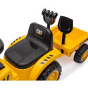 Pojazd cat traktor z przyczepą żółty jeździk