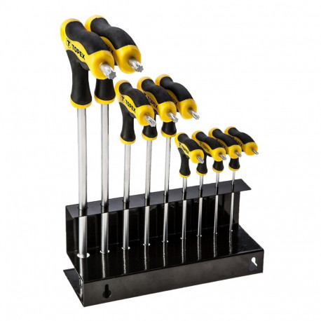 Klucze Torx typu "T" T10-T50, zestaw 9 szt.
