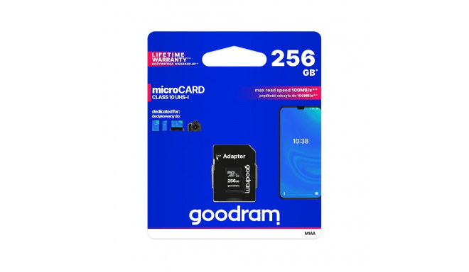 Karta pamięci microSD 256GB UHS-I Goodram z adapterem