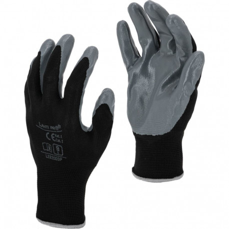 must-hallad nitriilkindad l222011p, 12 paari, "11", ce, lahti