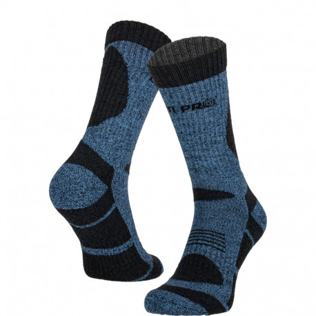 Skarpety rob. ocieplane nieb.-szare, 1 para, "43-46", lahti