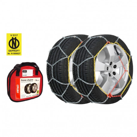 Łańcuchy śniegowe ö-norm 9mm + bag kns-110 amio-02320