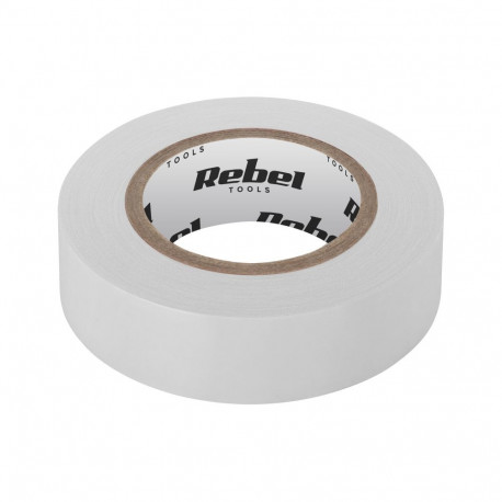 REBEL isoleeriv kleeplint (0,13 mm x 19 mm x 10 yd) valge (10 tk.)