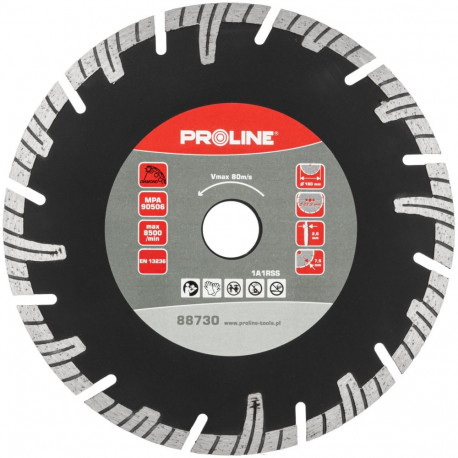 Tarcza diamentowa turbo-t (betoon) 180*22.2 proline