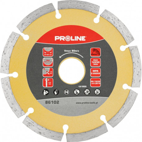 Tarcza diamentowa segment. 125*2.2*7.5*22.23 proline