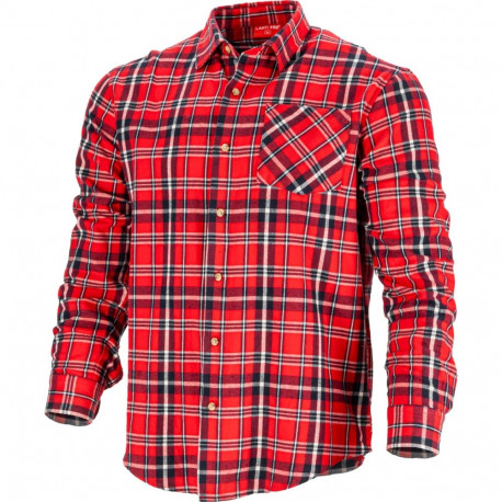 flanellsärk punane-tumesinine, 170g/m2, "3xl", ce, lahti