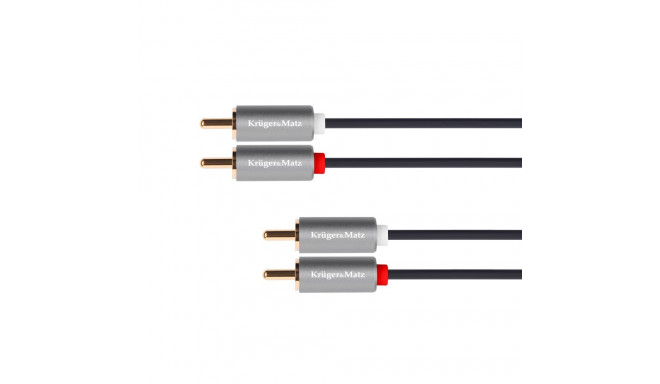 Kabel 2RCA-2RCA 10m Kruger&Matz Basic