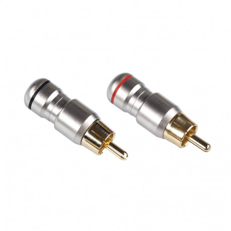 Wtyk RCA metalowy HD-287 (10 tk.)