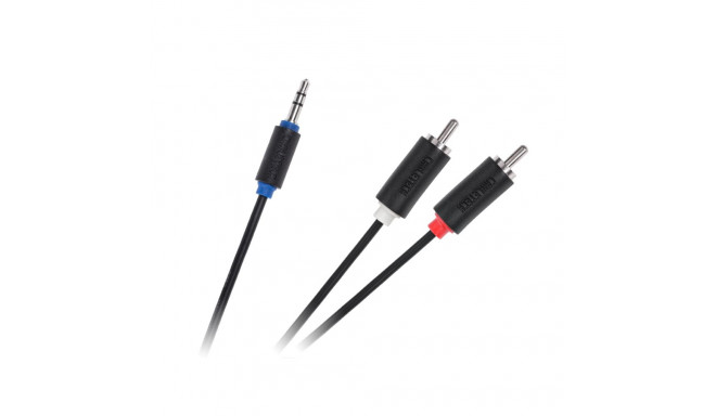 Kabel Jack 3.5-2RCA 1.0m Cabletech standard kaabel