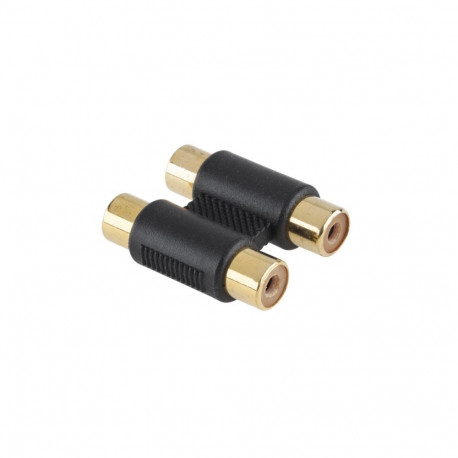 Złącze RCA-RCA/x2/złote (25 tk.)