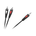 Kabel wtyk jack 3.5 - 2RCA 1.0m Cabletech Eco-Line