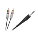 JACK 6.3 stereo - 2RCA 3 m kaabel