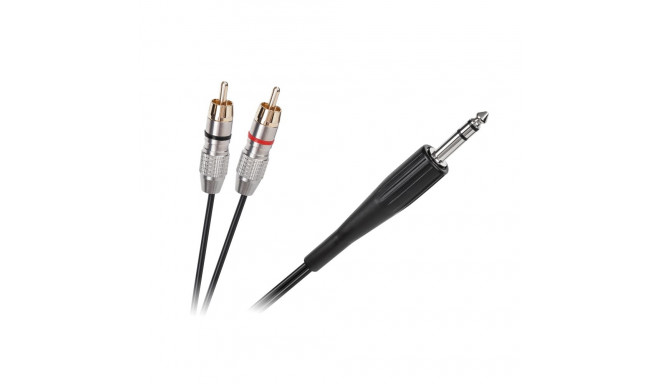JACK 6.3 stereo - 2RCA 3 m kaabel