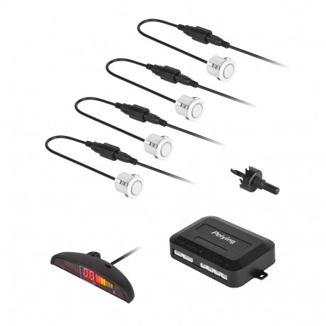 Peiying valged auto parkimisandurid ekraaniga (taga)