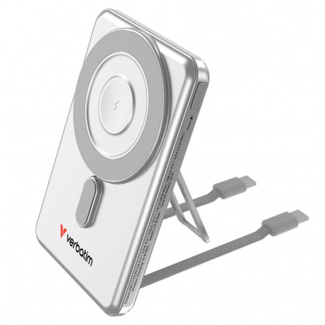 Verbatim Charge´n´Go 2C  5000mAh magn. PB silb.inkl.2 Kabel 32276