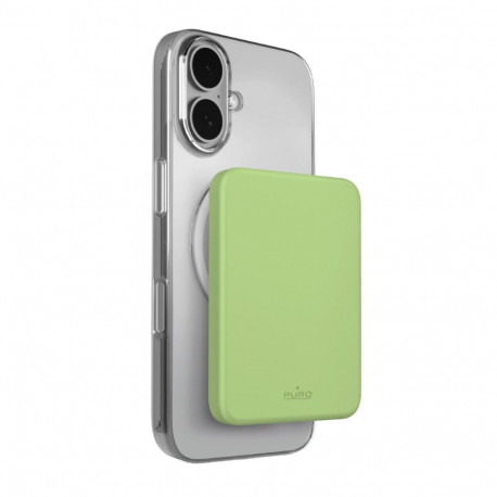 Puro Puro 4200mAh Ultra-Thin MagSafe USB-C Compatible Power Bank - Green