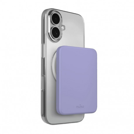 Puro Puro 4200mAh Ultra-Thin MagSafe Compatible USB-C Power Bank - Purple