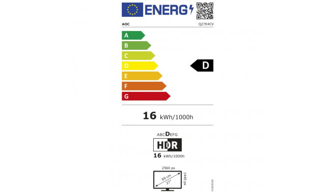 Aoc international AOC Q27E4CV 27inch QHD IPS 120Hz 16:9