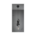 LUMINAIRE rippvalgusti E14 must