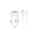 XO CC67 Car charger 2xUSB 12W + Type C cable