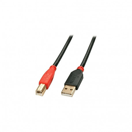 USB 2.0 Aktivkabel, USB-A Stecker > USB-B Stecker (schwarz, 10 Meter)