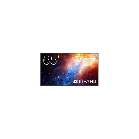 Optoma N3651K Digital signage flat panel 165.1 cm (65") LED Wi-Fi 450 cd/m² 4K Ultra HD Black A