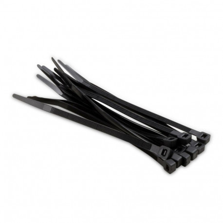 Kreator KRT556008, black nylon cable ties 2.5x120mm, 100pcs, 8kg, -10°C to 85°C