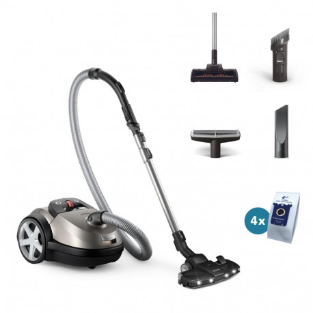 Vacuum Cleaner|PHILIPS|Cordless|900 Watts|Capacity 4 l|Noise 75 dB|Black / Grey|Weight 5.3 kg|XD8152