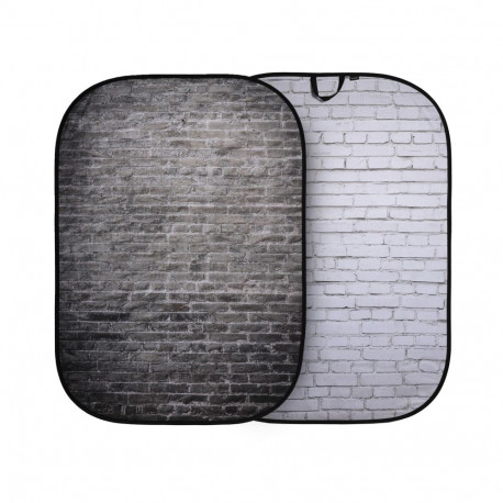 Background - Lastolite Tło Urban 1.5x2.1m Painted White/Industrial Brick