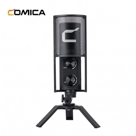 Microphone - Comica STM-USB USB Cardioid Mic with Headphone Output Black