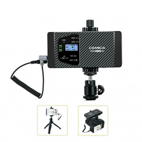 Microphone - Comica WS60 COMBO Dual-Channel Wireless System 100m Range