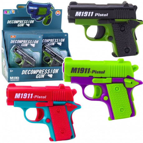 mini mängupüstol lastele 8 padrunit salvega 12,5 x 8,5 cm mix