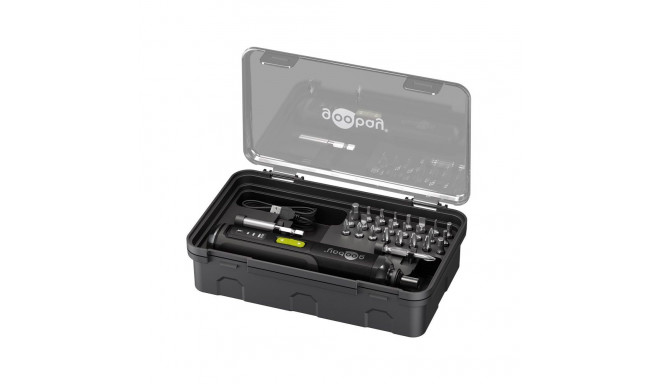 Goobay Tools Mini Cordless Screwdriver Set, 28 Pcs.
