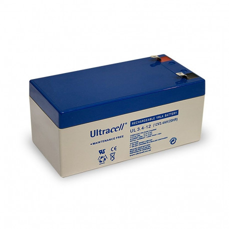 Ultracell pliiaku 12 V, 3.4 Ah (UL3.4-12)