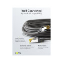 Goobay RJ45 patch-kaabel CAT 6A S/FTP (PiMF), 500 MHz, CAT 7 toorkaabliga, must 1.5 m