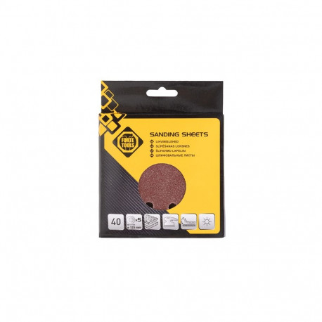 lihvimiskettad 8 auguga nr 40 D125 5 tk FT