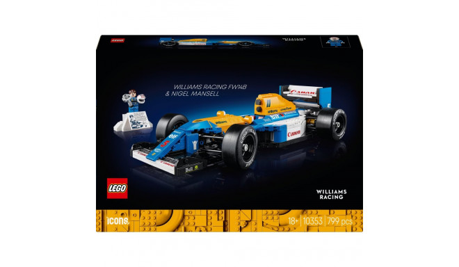 LEGO Icons 10353 Williams Racing FW14B ja Nigel Mansell