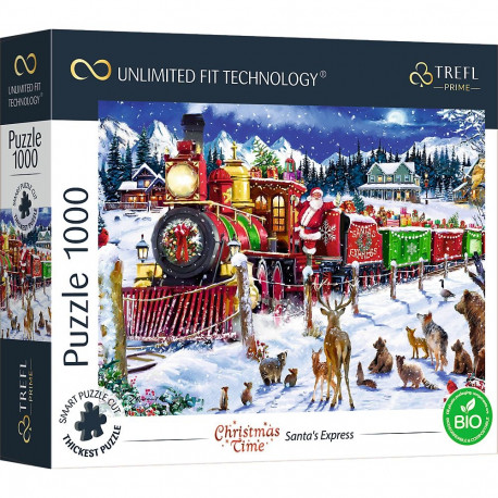 TREFL Prime Puzzle Christmas Time: Santa´s Express, 1000 pcs