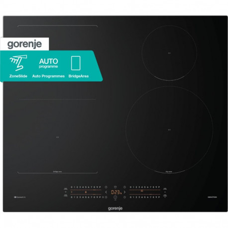 Gorenje GI6432BCWF Black Built-in 60 cm Zone induction hob 4 zone(s)