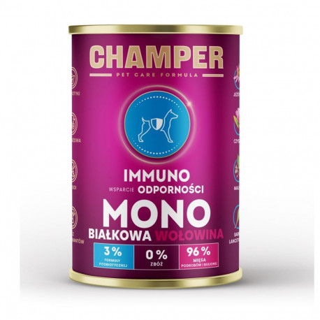Dog Food - CHAMPER Immuno Beef Wet Grain-Free 400g