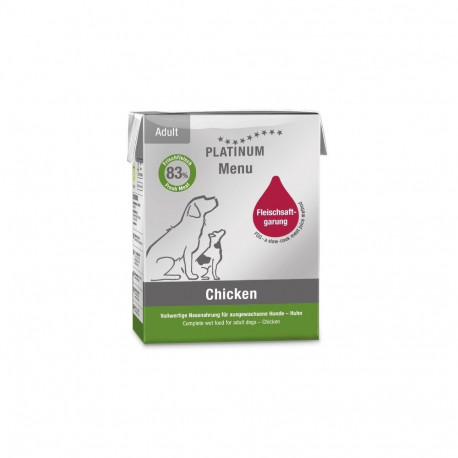 Dog Food - PLATINUM Menu Adult Chicken Wet 375g