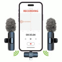 Lavalier Microphone Set - Media Tech Micro-Mic Duo MT416 2 Transmitters Receiver