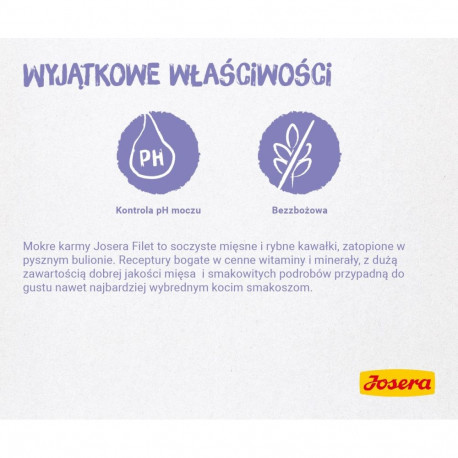 Cat Food - JOSERA Chicken Fillet with Veal Wet Food 70g Gluten-Free